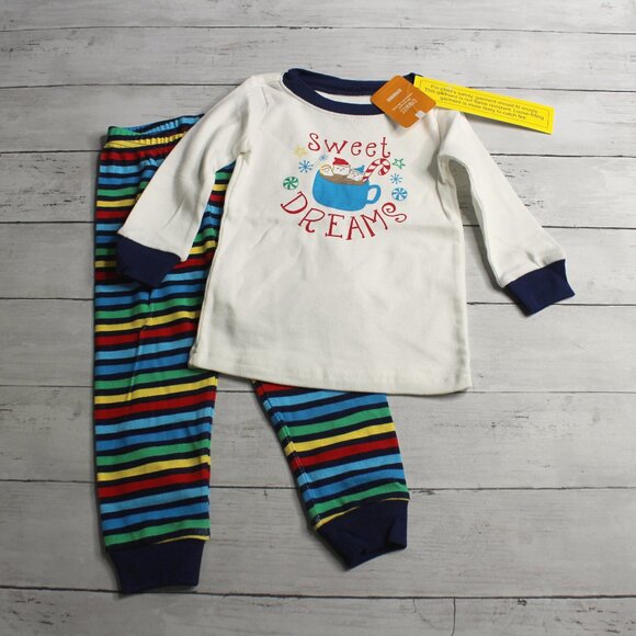 Gymboree Pajama Set Baby Boy's Size 12-18 Months Matching Family Christmas - Picture 1 of 4